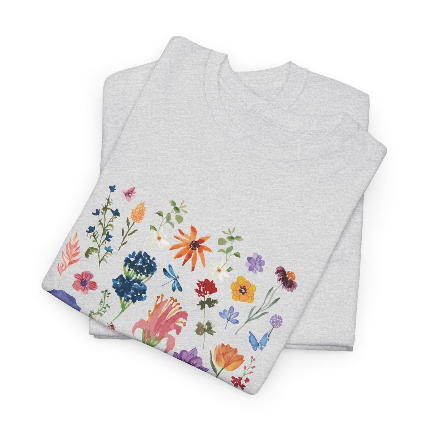 Camiseta playera con mensaje bíblico cristiano, unisex 100% algodón grueso, diseño original floral. "Dios es un artista". Amplia variedad