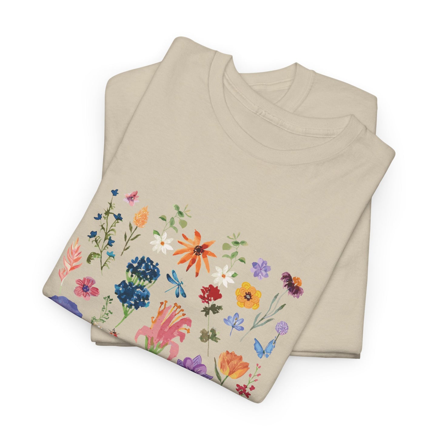 Camiseta playera con mensaje bíblico cristiano, unisex 100% algodón grueso, diseño original floral. "Dios es un artista". Amplia variedad