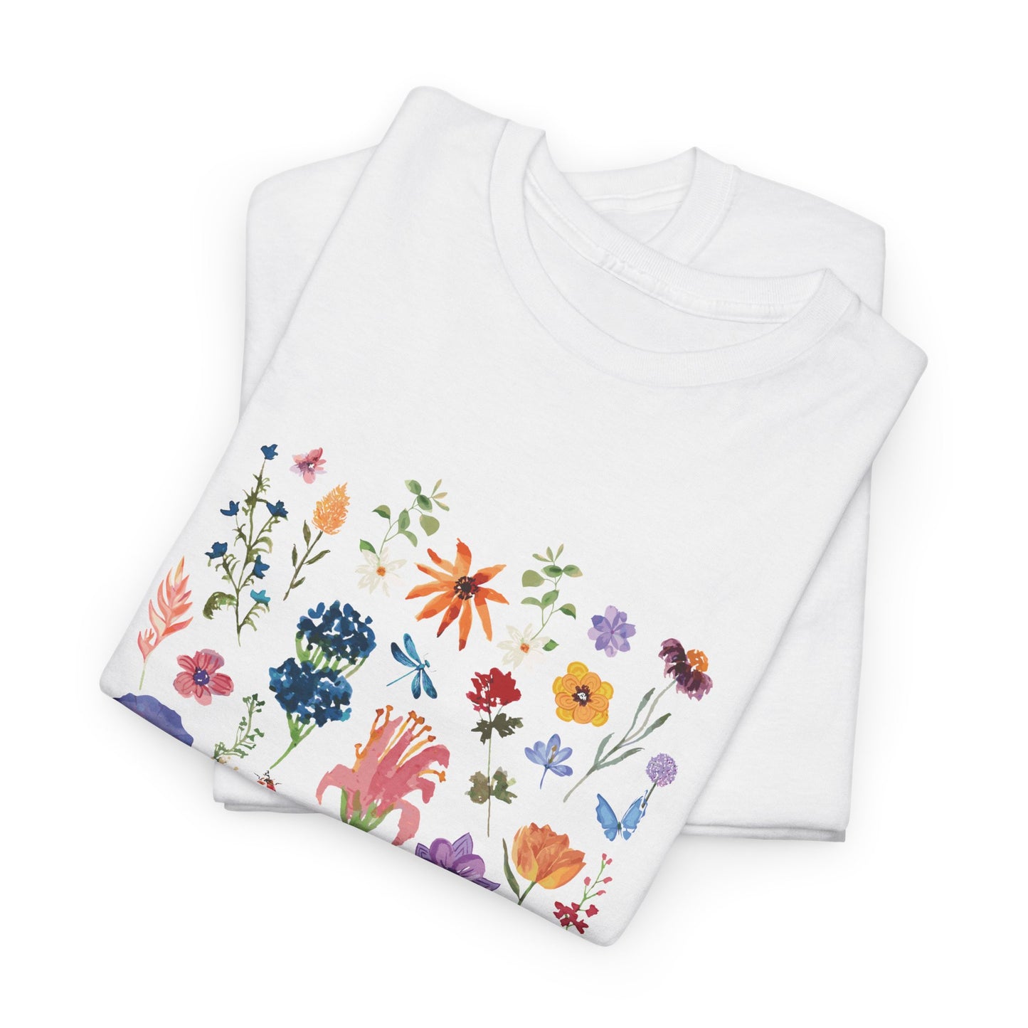 Camiseta playera con mensaje bíblico cristiano, unisex 100% algodón grueso, diseño original floral. "Dios es un artista". Amplia variedad