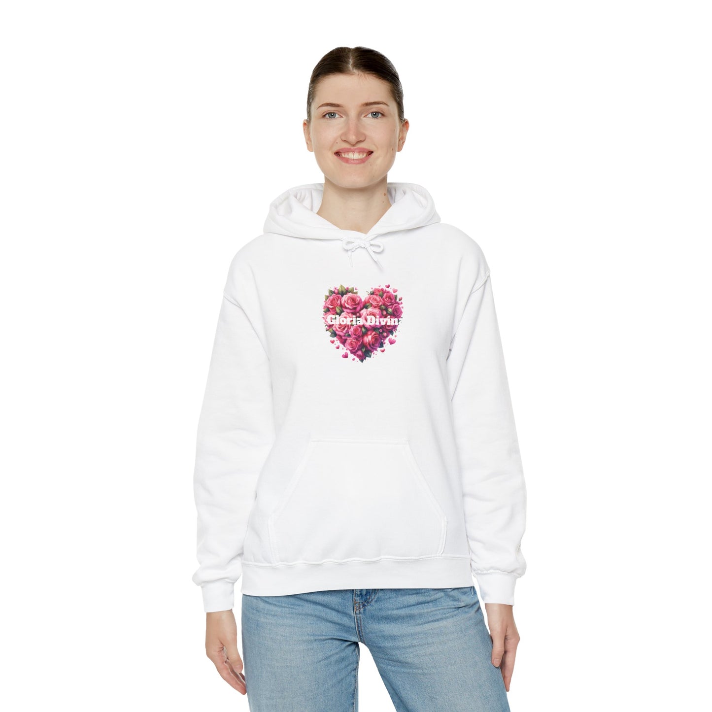 Sudadera con capucha con mensaje Gloria Divina Unisex Heavy Blend™