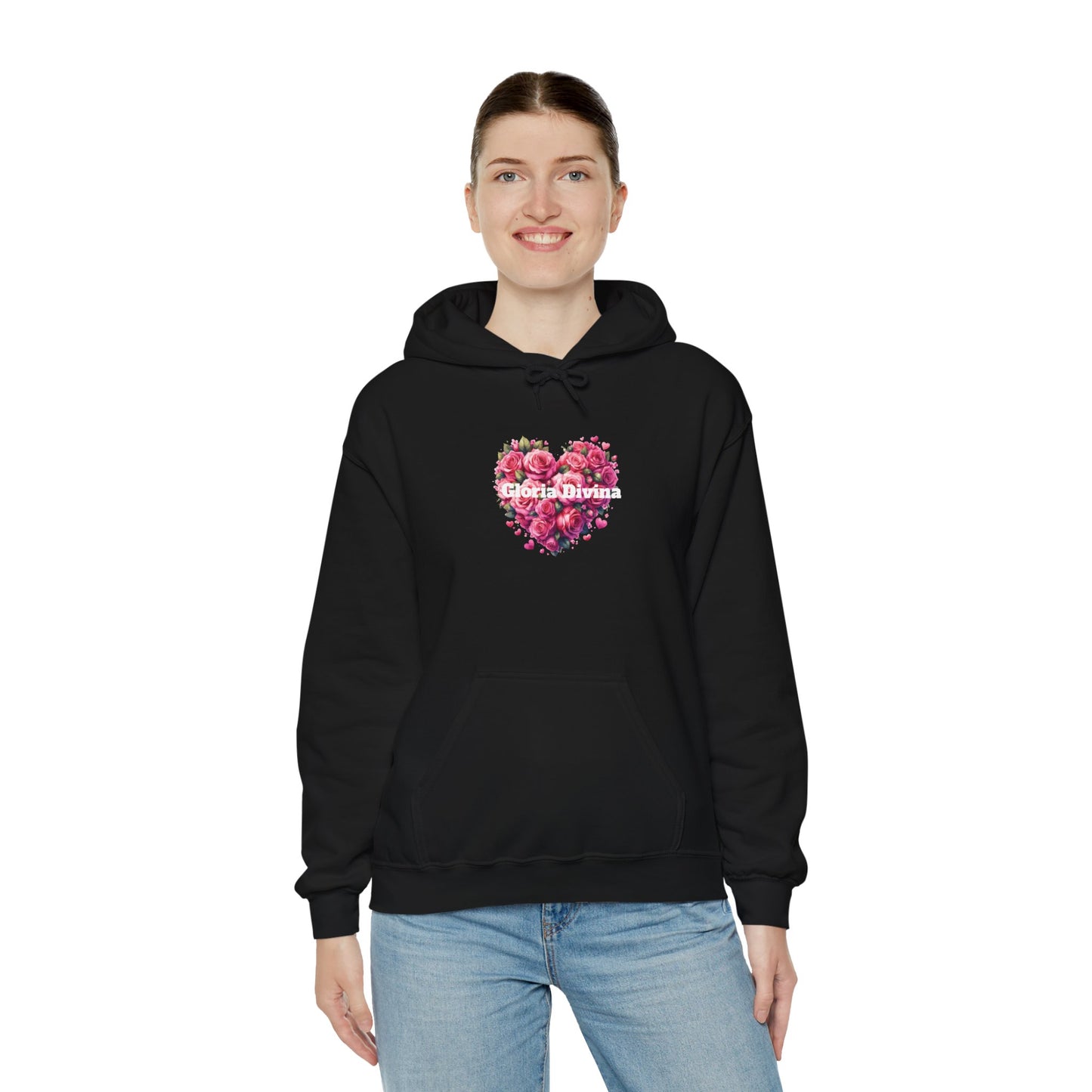 Sudadera con capucha con mensaje Gloria Divina Unisex Heavy Blend™