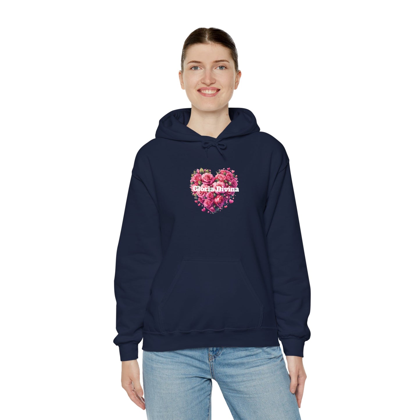 Sudadera con capucha con mensaje Gloria Divina Unisex Heavy Blend™