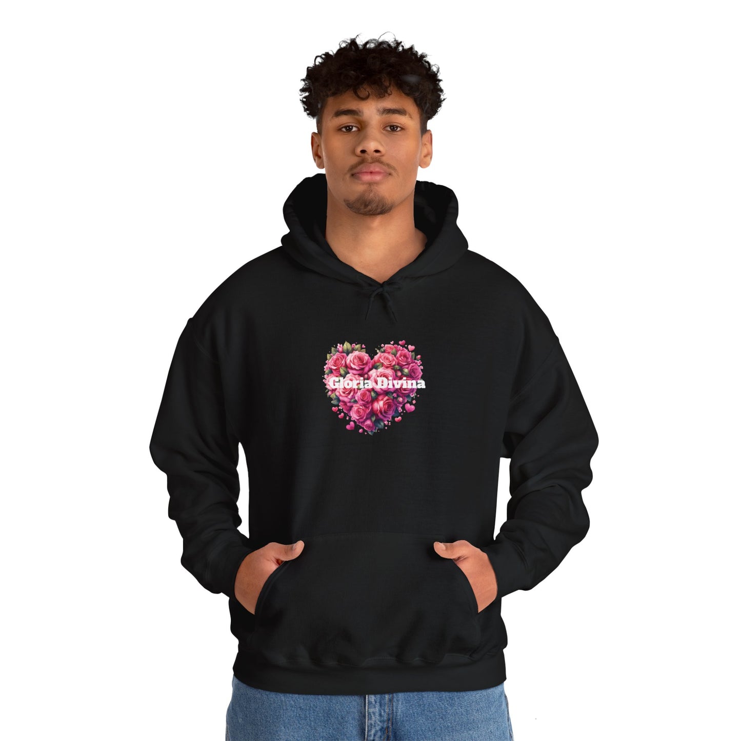 Sudadera con capucha con mensaje Gloria Divina Unisex Heavy Blend™