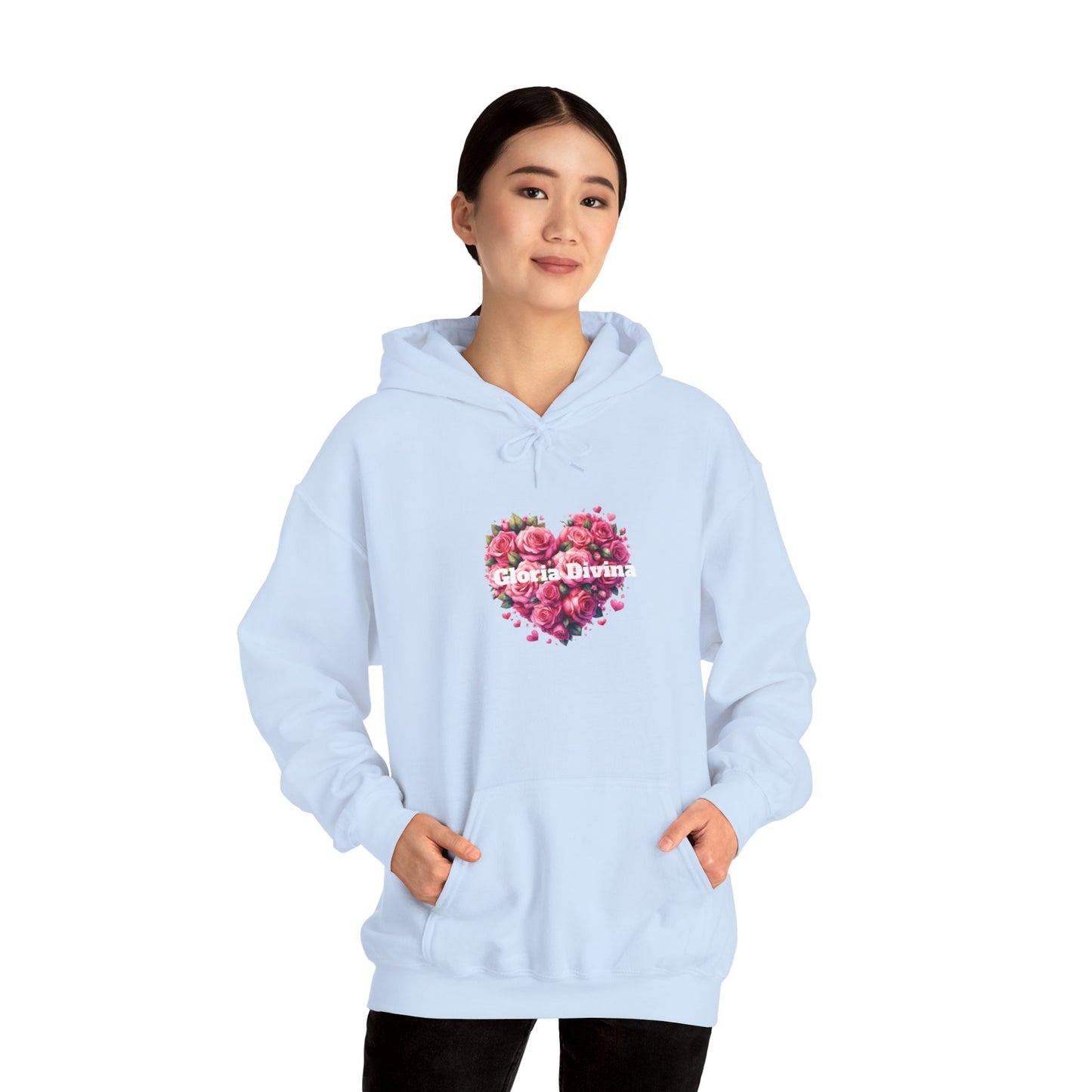 Sudadera con capucha con mensaje Gloria Divina Unisex Heavy Blend™