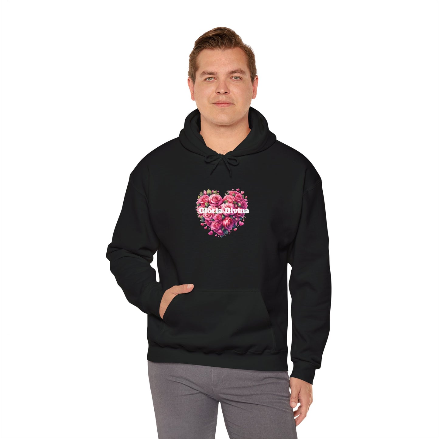 Sudadera con capucha con mensaje Gloria Divina Unisex Heavy Blend™