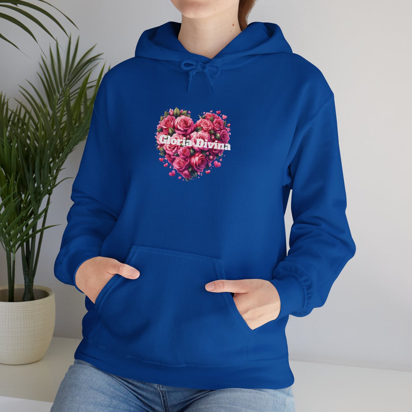 Sudadera con capucha con mensaje Gloria Divina Unisex Heavy Blend™