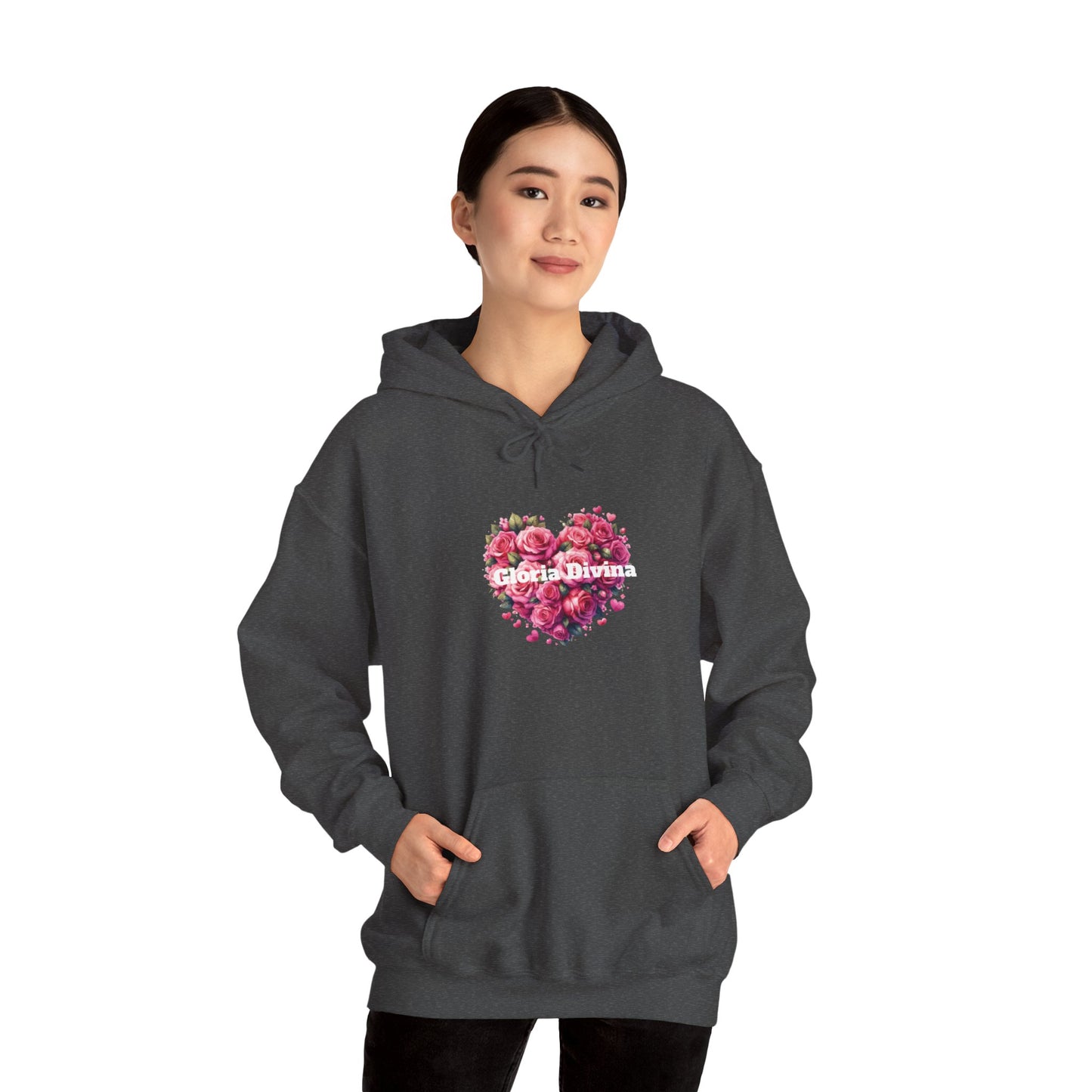 Sudadera con capucha con mensaje Gloria Divina Unisex Heavy Blend™