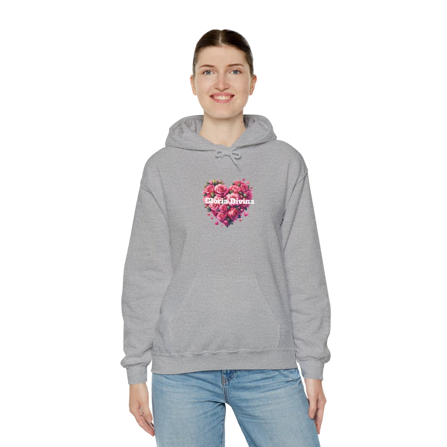 Sudadera con capucha con mensaje Gloria Divina Unisex Heavy Blend™