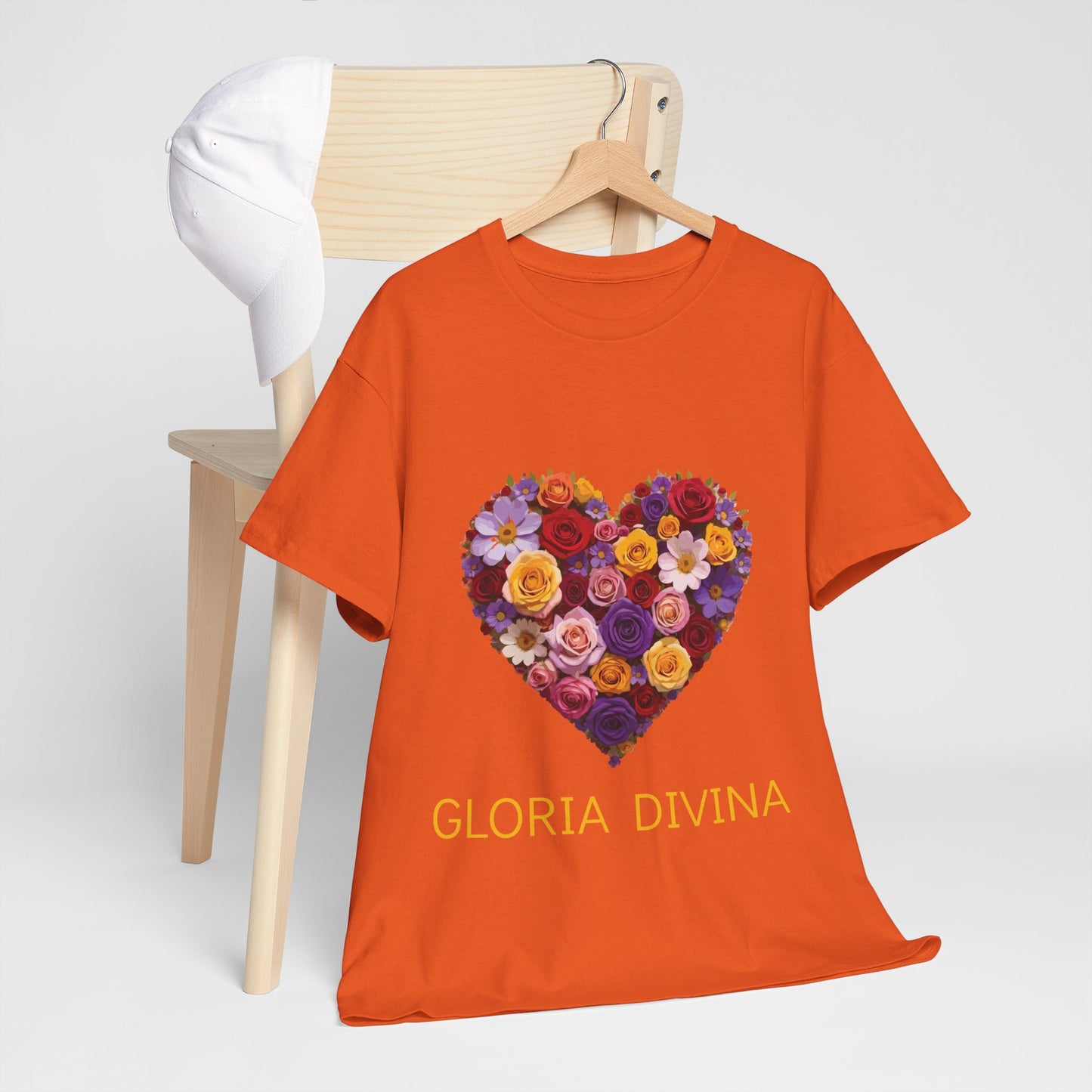 Camiseta con mensaje divino unisex de 100% algodón grueso