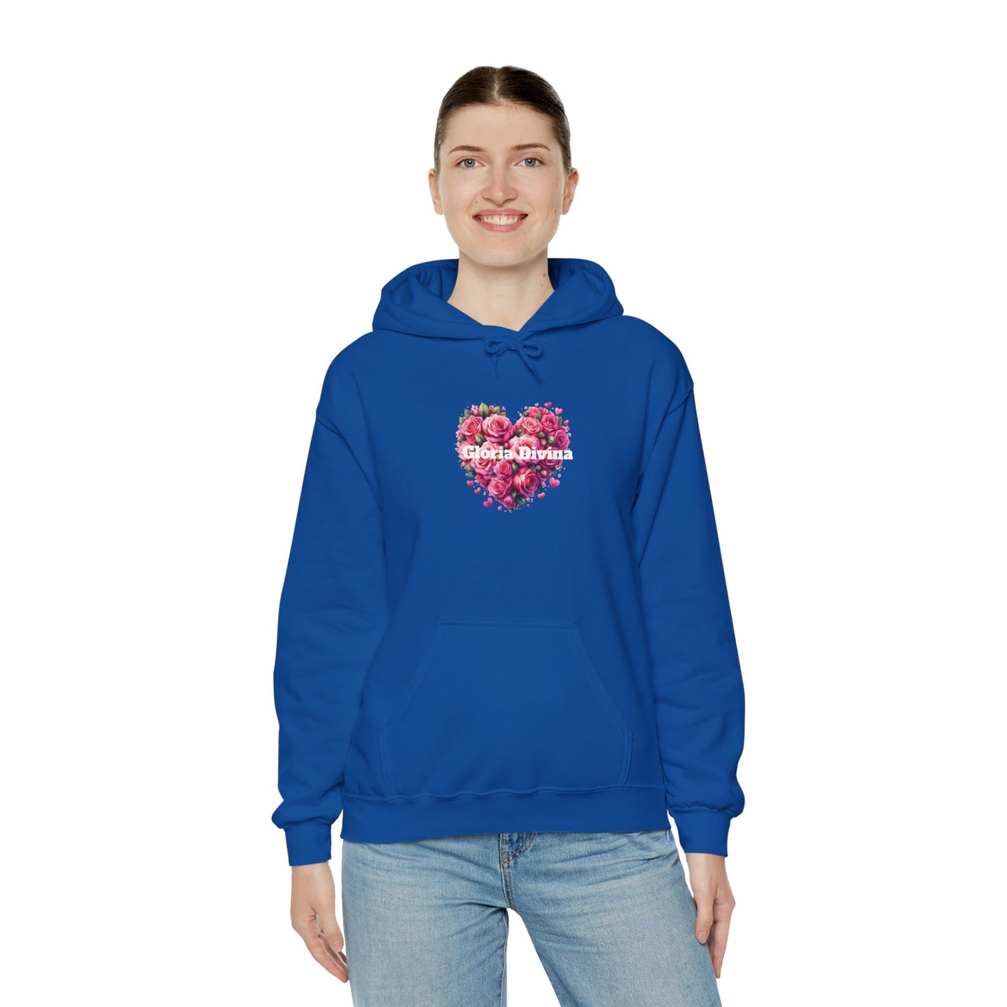 Sudadera con capucha con mensaje Gloria Divina Unisex Heavy Blend™