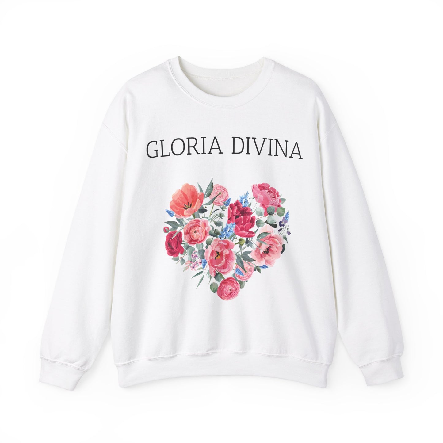 Sudadera unisex Gloria Divina Heavy Blend™ de cuello redondo